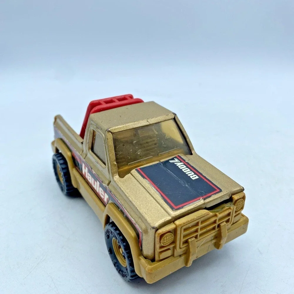 Vintage‎ 1981 Buddy L Mighty Hauler Gold Pickup Truck Toy Die-Cast Metal 4x4